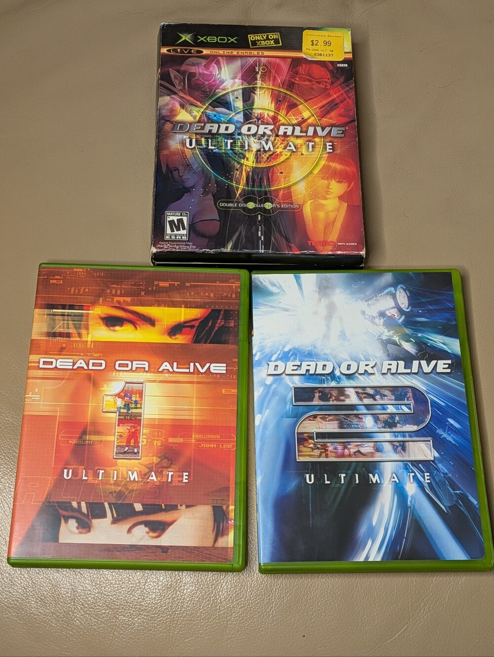 Microsoft Xbox Dead or Alive Ultimate CIB VG+ Condition
